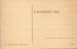 Sárvár, részlet a várból, üzlet. Krausz József kiadása 2182