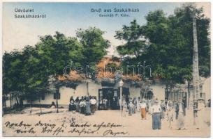 1914 Szakálháza, Sacalaz; Kühn P. üzlete / shop