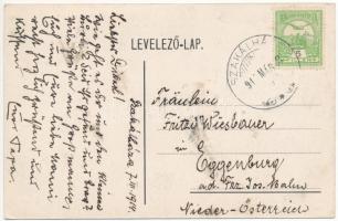 1914 Szakálháza, Sacalaz; Kühn P. üzlete / shop