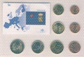 Hollandia 1999-2001. 1c-2&#8364; 8klf db, kereskedői szettben T:1