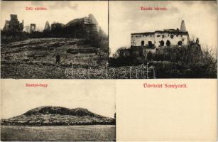 Somló, Somlyó hegy, Déli várrom, Északi várrom. Deutsch D. kiadása (EK)