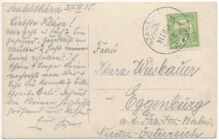 1915 Szakálháza, Sacalaz; Feszl József vegyeskereskedés üzlete / shop. photo