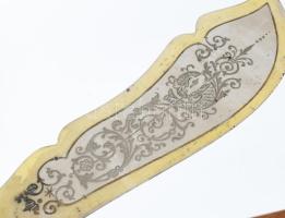 Ezüst (Ag) antik 6 darabos szervírozó szett, pótlásokkal, díszdobozban