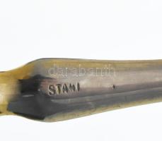 Ezüst (Ag) antik 6 darabos szervírozó szett, pótlásokkal, díszdobozban