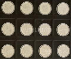 Fritz Mihály (1947-) DN "Magyarország Történelme" jelzetlen Ag emlékérmék (29xklf), tanúsí...