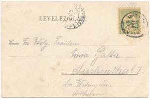 1904 Bánffyhunyad, Huedin; vasútállomás. Dubay Pál kiadása / railway station (EK)