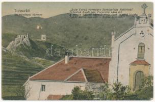 Torockószentgyörgy, Coltesti (Torockó, Rimetea); Szentgyörgyi várrom, templom. Fogyasztási Szövetkezet kiadása / castle ruins, church (fl)