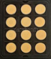 Ifj. Szlávics László (1959-) ~2011-2016. "Nagy magyarok" aranyozott Cu emlékérmék (29xklf)...
