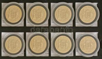 DN "Magyar uralkodók / 5 Pengő" Cu-Ni emlékérem multicolor rátéttel (8xklf), kapszulákban,...