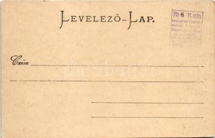 Herkulesfürdő, Baile Herculane; Szapáry fürdő. Stengel & Co. / spa. Art Nouveau, floral
