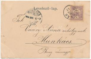 1900 Tusnád, Prager Villa, Sólyomkő (Falkenstein). Adler A. Brassó, Art Nouveau, floral (szakadások ...