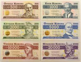 2012. 500 Balatoni Korona + 1000 Balatoni Korona + 2000 Balatoni Korona + 5000 Balatoni Korona + 10....