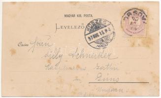 1897 (Vorläufer) Orsova, Kursalon is Herkulesbad, Lyceum in Turnu Severin. G. Hutterer / Herkulesfür...