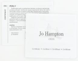 Jo Hampton tenyésztett gyöngy nyaklánc. Eredeti dobozában, leírással, tanúsítvánnyal, 132 cm