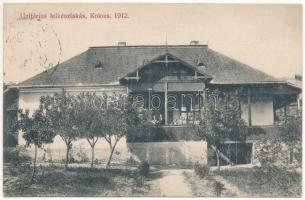 1912 Kolozs, Kolozs-sósfürdő, Kolozsfürdő, Cojocna; Unitárius lelkészlakás. Maksay fényképész / Unitarian pastors house (fl)