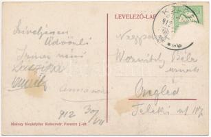 1912 Kolozs, Kolozs-sósfürdő, Kolozsfürdő, Cojocna; Unitárius lelkészlakás. Maksay fényképész / Unit...