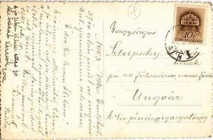 1941 Ungvár, Uzshorod, Uzhhorod, Uzhorod; katolikus gimnázium udvara / Catholic grammar school. phot...