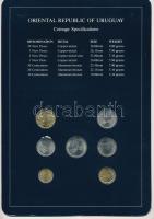 Uruguay 1980-1981. 10c-10P (7xklf), "Coin Sets of All Nations" forgalmi szett felbélyegzet...