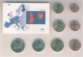Finnország 1999-2002. 1c-2&#8364; 8klf db, kereskedői szettben T:1