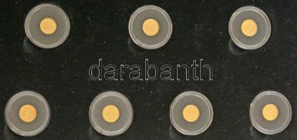 2010-2022. "A világ legkisebb arany érméi" 26xklf Au érméből álló gyűjtemény klf országokb...