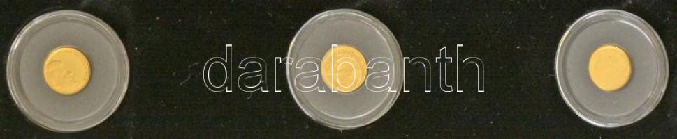 2010-2022. "A világ legkisebb arany érméi" 26xklf Au érméből álló gyűjtemény klf országokb...