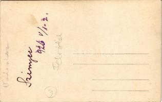 1926 Szinyec, Sinec (Nyustya, Hnústa); vadászház turistákkal / hunting lodge, rest house with touris...