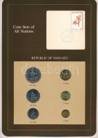 Vanuatu 1983. 1V-50V (6xklf), Coin Sets of All Nations forgalmi szett felbélyegzett kartonlapon T:UNC kis patina Vanuatu 1983. 1 Vatu - 10 Vatu (6xdiff) Coin Sets of All Nations coin set on cardboard with stamp C:UNC small patina