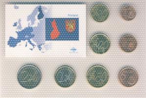 Finnország 1999-2002. 1c-2&#8364; 8klf db, kereskedői szettben T:1