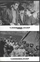 cca 1963 ,,A harmadik félidő" című szovjet filmdráma jelenetei és szereplői, 21 db vintage prod...