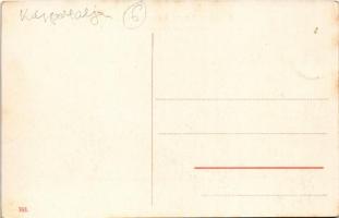 Poprád (Magas-Tátra, Vysoké Tatry), Huszpark kávéház, Központi Kárpátok a Husz díszkertje felől / Di...