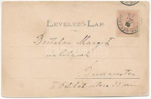 1898 (Vorläufer) Marosvásárhely, Targu Mures; Városi új laktanya, Református templom, Bodorkút, M. k...