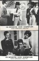 cca 1967 ,,Ha mondom, hogy szeretlek" című olasz film jelenetei és szereplői, 21 db vintage pro...