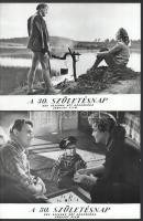 cca 1979 előtt készült ,,A 30. születésnap" című szovjet film jelenetei és szereplői, 17 db vin...