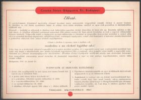 1941 Csonka János Gépgyára Rt. Motor alkatrész és javítási árjegyzék 1941. Bp., 1941., nyn., II+28 p...