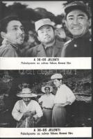 cca 1989 előtt készült ,,A 36-os jelenti" című koreai film jelenetei és szereplői, 10 db vintag...