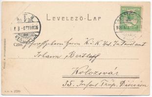 1908 Beszterce, Bistritz, Bistrita; Román templom. F. Stolzenberg / Romanian church (EK)