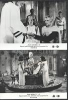 cca 1968 ,,Harc Rómáért" című román - nyugatnémet film jelenetei és szereplői, 6 db vintage pro...