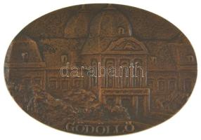 DN "Gödöllő / 1837-1987. Erzsébet királyné emlékére" bronz emlékplakett (101x71mm) T:UNC