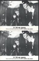 cca 1981 ,,A 34-es gyors" című szovjet film jelenetei és szereplői, 4 db produkciós filmfotó ny...
