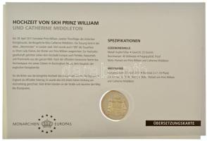 Nagy-Britannia 2011. "Vilmos herceg és Catherine Middleton királyi esküvője" ezüstözött Cu...