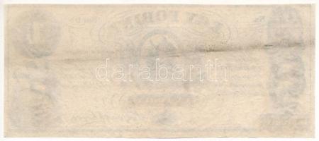 1852. 1Ft "Kossuth bankó", "D" sorozat, kitöltetlen + 2db angol nyelvű cikk máso...