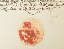 1740 gróf Pálffy János (1664-1751) nádor adománylevele Vásonyi Kovács György részére a Somogy megyei...