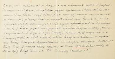 1740 gróf Pálffy János (1664-1751) nádor adománylevele Vásonyi Kovács György részére a Somogy megyei...