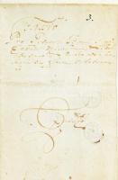 1716 Balatonőszödi föld eladásáról szóló magyar nyelvű szerződés aláírásokkal viaszpecsétekkel