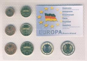 Németország 2002G 1c-2&#8364; 8klf db, kereskedői szettben T:1