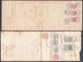 cca 1934 8 db váltó számos váltóilleték bélyeggel