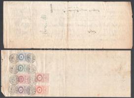 cca 1934 8 db váltó számos váltóilleték bélyeggel