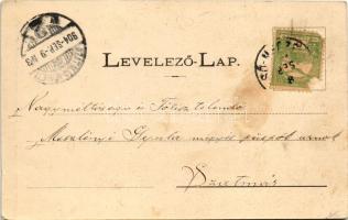 1904 Mecenzéf, Alsómecenzéf, Metzenzéf, Nizny Medzev; Római katolikus templom, iskola. Ifj. Göbl Józ...