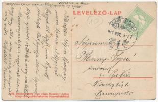 1911 Marosvásárhely, Targu Mures; Széchenyi tér, Návay Bogdán, Izmael János, Kondray János, Tánczos ...