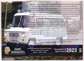 2023. 50Ft Cu-Ni "75 éves az Országos Mentőszolgálat" forgalmi emlékérme "Mentőautók ...